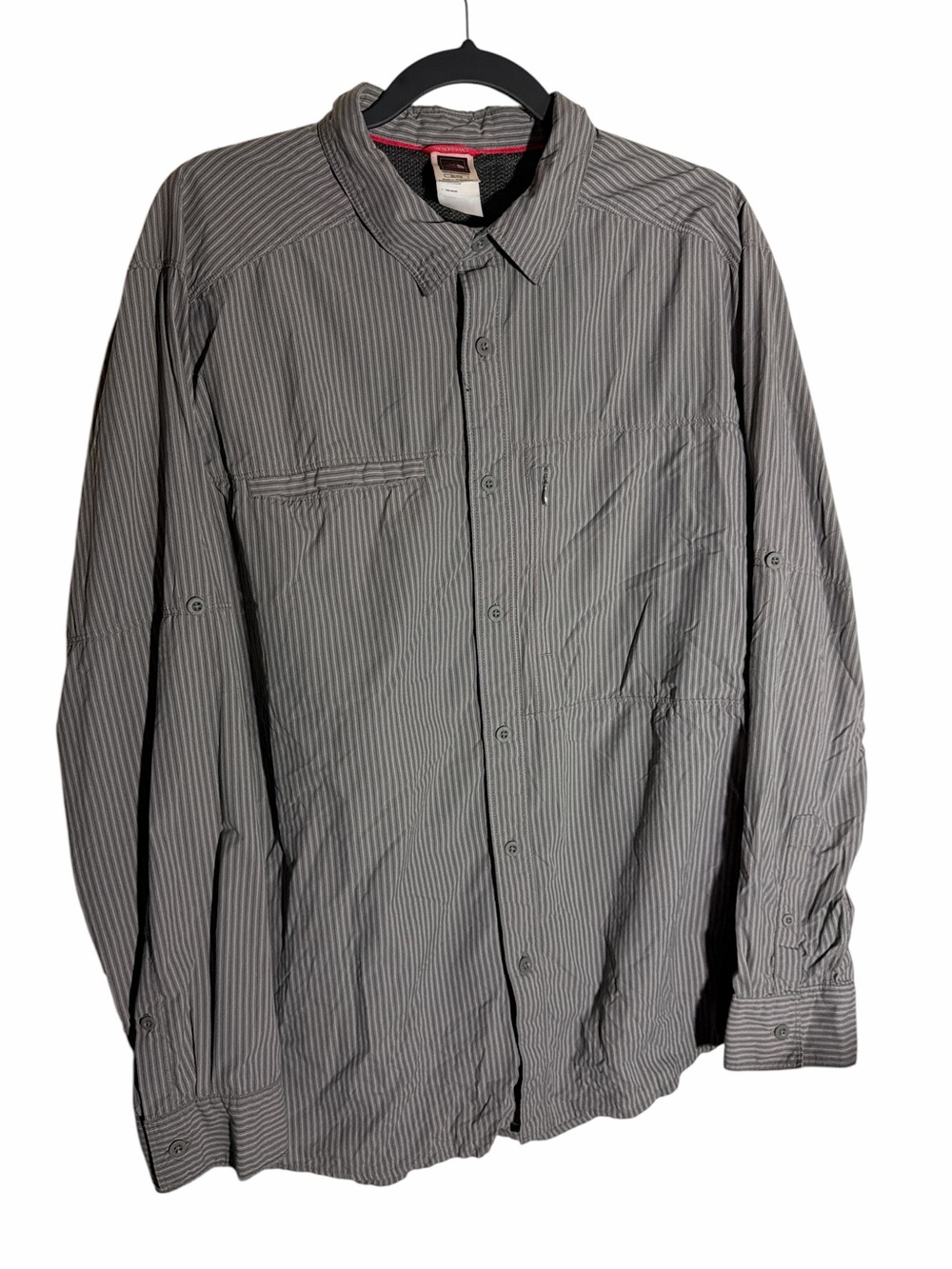 The North Face Long-Sleeve breathable Shirt Men's Size XL hiking button shirt